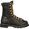 Georgia Boot Men's Waterproof Insulated Lace-to-Toe Work Boot, 7.5 M, Full-Grain Leather, 8 in Height, Black G8040 - alternate 2